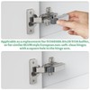 Cabinet Hinge Damper(Pack of 10),Straight Arm Full Overlay Hinge for