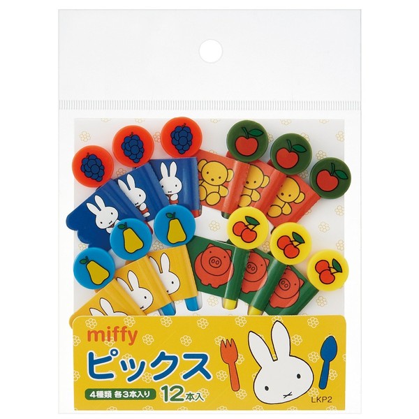 Skater LKP2 Lunch Picks, Pack of 12, Miffy