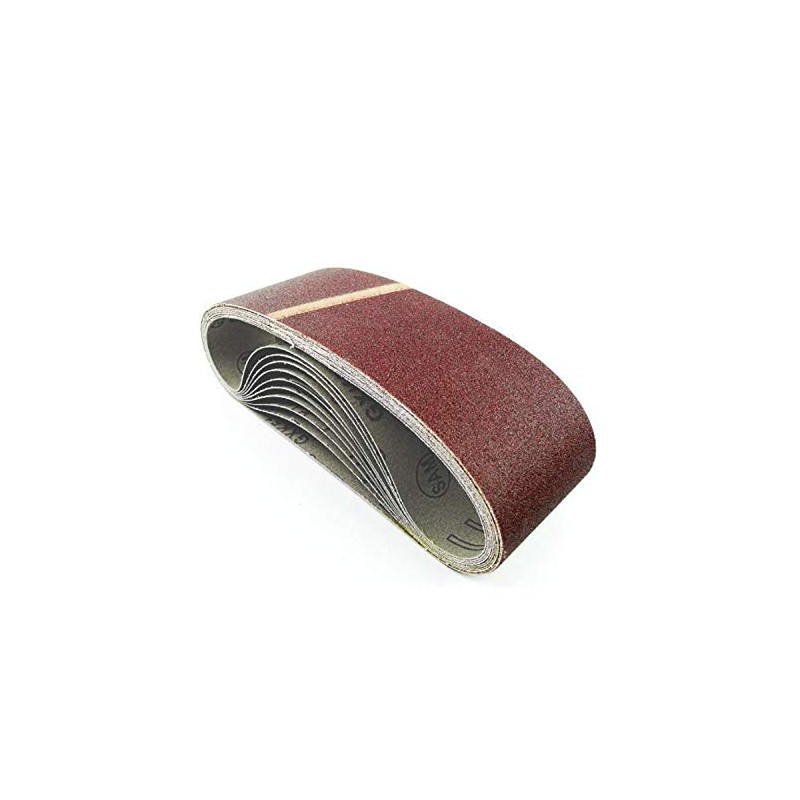 10 Pieces HKB® Sanding Belts 75 x 533 mm 80