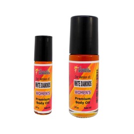 Scents & Inspiration Roll-On Fragrance Oil - Our Version of White Diamonds | Women's Fragrances | Alcohol-Free | Travel Size | Long Lasting Women's Fragrance Oil | 1 Fl. Oz