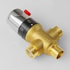FUGO Thermostatic Mixing Valve, 1/2 NPT Solid Brass Temperature Control