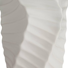 Studio 55D Torsion 12 1/2" High Matte White Decorative Vase