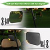 10L0L Golf Cart Mirrors with Turn Signal Side Rear View