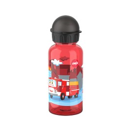 Emsa N30512 Kids Tritan Drinking Bottle | Capacity: 0.4 Litres | 100% Safe/Practical/Hygienic/Leak/Safe | Robust | Design: Fire Brigade