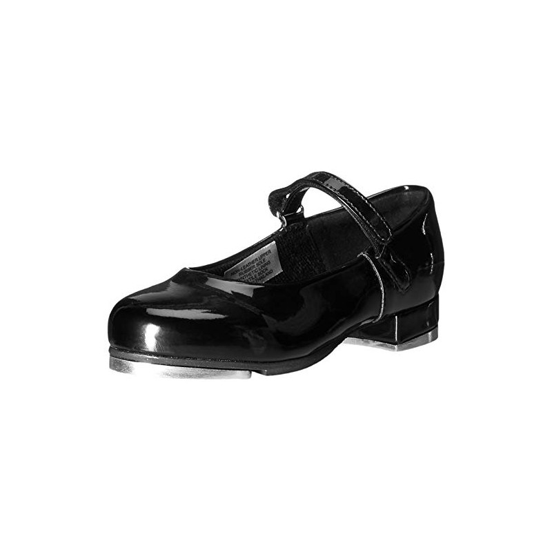 Leo girls Rhythm Tap Dance Shoe, Black, 11.5 Little Kid