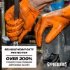 GLOVEWORKS HD Orange Nitrile Gloves, 8 mil Nitrile Disposable Gloves