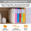Railex Pocket Folder Foolscap Document Wallets - Ruby Folders for