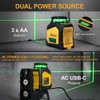 PREXISO 360 Laser Level 100Ft Dual Power Self Leveling Cross