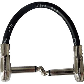 TECH パッチコード 15cm L/L ケーブルの太さ 7mm PLL-15 ブラック