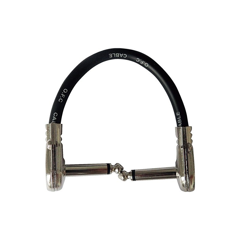 TECH パッチコード 15cm L/L ケーブルの太さ 7mm PLL-15 ブラック