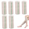 6 Rolls Elastic Bandage Wrap, 6"X15ft Breathable Compression Bandage with