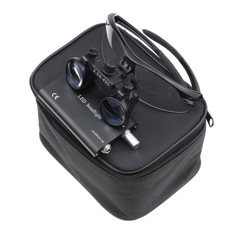 Bestlife 3.5x420mm DentaL Medical Binocular Loupes with Head light Lamp