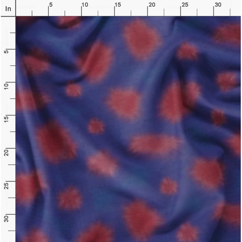 Soimoi Viscose Chiffon Fabric Tie Dye Tie-Dye Print Fabric by