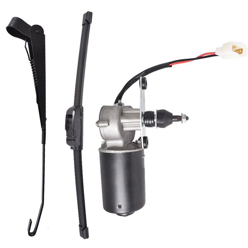 Thomletha 12V Electric Windshield Wiper Motor Kit Replacement for Polaris