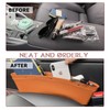 NTNEV 2 PCS Car Seat Gap Organizer, Universal Leather Car