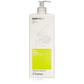 Framesi Morphosis Balance Champú, 34 fl oz, Champú para cabello graso, limpieza y volumen