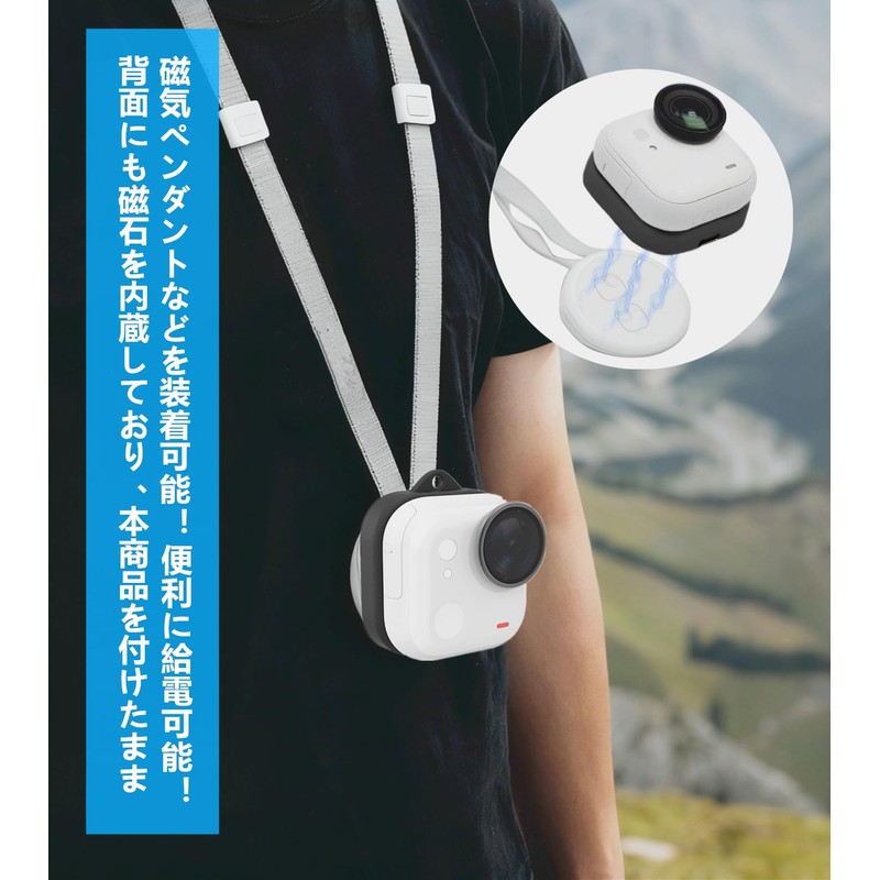 SHEAWA for Insta360 GO Ultra Charger Holder Charger with Magnetic
