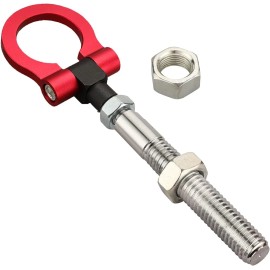 XRMXF Red Tow Hook Fits for Jeep Cherokee 20-24, Compass 17-24, Chrysle Pacifica 17-20