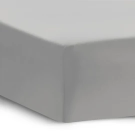Bedsure Double Fitted Sheet Deep - Bed Sheets Extra Deep Pocket 16 inch (40 cm) made of Soft Brushed Microfiber for Double Bed, Grey, 135x190cm