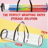 Storage Wrapping Paper Rolls, Transparent Storage Bag for Wrapping Paper