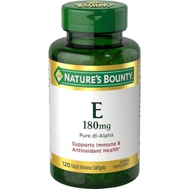 Nature's Bounty Nature's Bounty Vitamin E 400 IU Softgels Pure DL-Alpha 120 Soft Gels (Pack of 2)