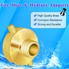 Brass Hydrant Adapter - 1-1/2" NST/NH Female x 3/4" GHT