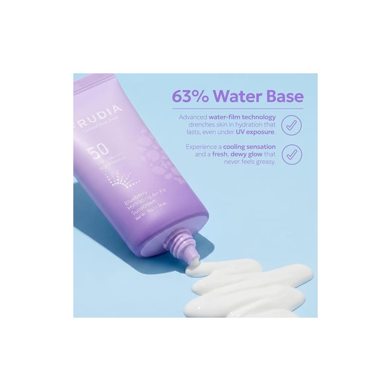FRUDIA Blueberry - Protector solar hidratante Air Fit SPF 50