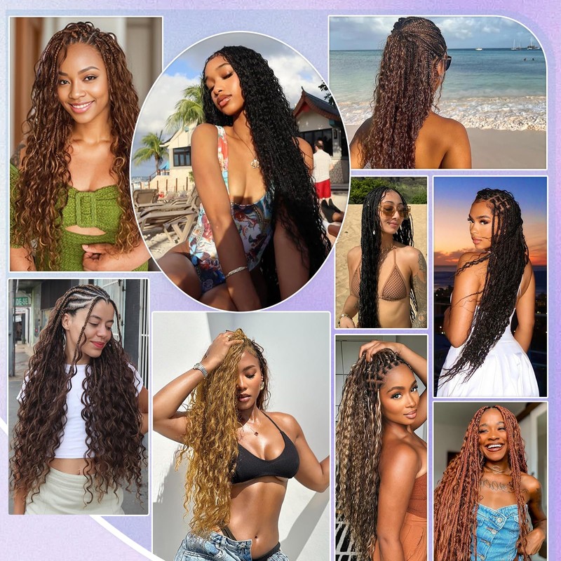 Human Braiding Hair for Boho Braids 150g 20 Inch Deep