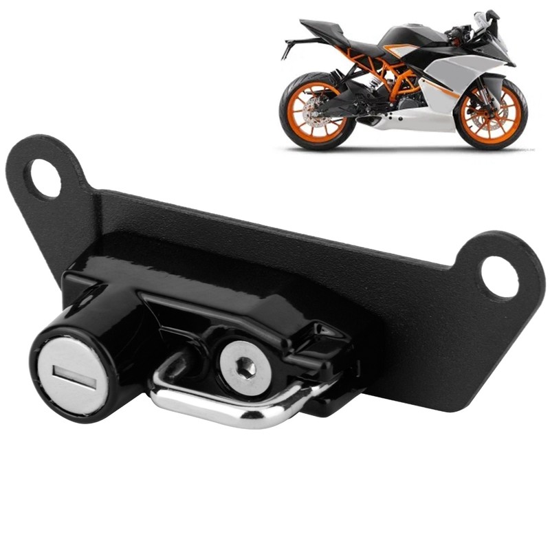 Motorcycle AntiTheft Helmet Lock Fits for RC125 RC390 RC250(Black )