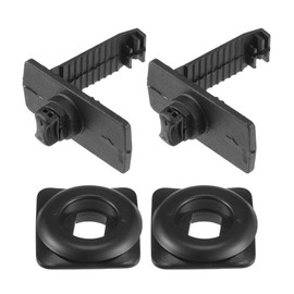 VekAuto 2 Kits Car Holder Retainer Compatible for Honda for Acura, Durable Anti-Slip Plastic Black Floor Mat Fixing Clips