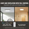 VEVOR Bathroom Exhaust Fan, 110 CFM High-Efficiency Ventilation, Remote Control,