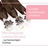 Hair2Heart 25 x 1g Microring Loop Extensions, - 24", colour