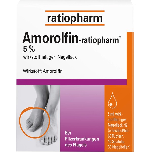 Amorolfin-ratiopharm 5% wirkstoffhaltiger Nagellack, 5 ml Wirkstoffhaltiger Nagellack