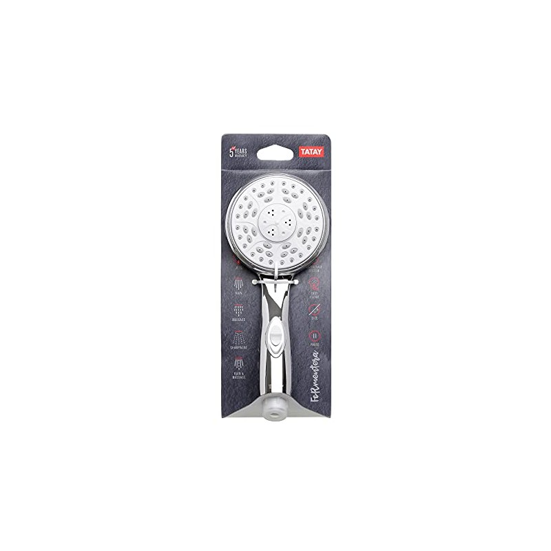 Tatay Handshower Formentera, ABS, Silver, One Size