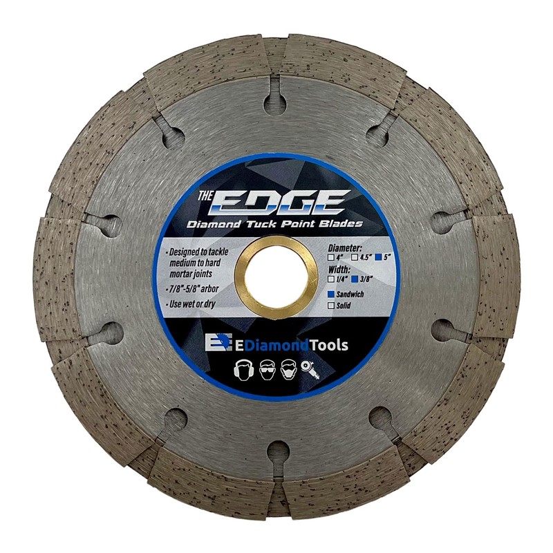 5" Diamond Sandwich Style-Tuck Point Blade for Mortar Joint Removal,