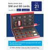 BLUECRAFT SD/SIM Card 2 in 1 Hybrid Case (Max.21 Slots,