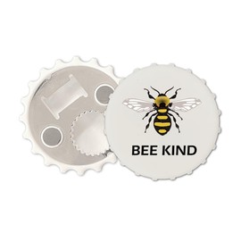 Bee Kind Magnetic Bottle Cap Opener Fridge Magnet be Kind