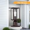 Dusk to Dawn Outdoor Post Lights with Pier Mount Base
