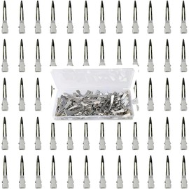 Pinzas de pelo de pico de pato de metal, pinzas de rizo de cocodrilo, clip de pelo de una sola punta para sección de cabello grueso, salón, lazos DIY (60 piezas pequeñas)