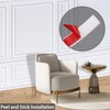 Lunghaa Peel and Stick Lightweight TPE Chair Rail, Flexible Wall