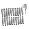 VICASKY 20 pcs Bangs Curler Clips for Hair Easy to Use Hair Root Volume Perm Bars with Brush for Quick Styling and Creating Fluffy Hairstyles