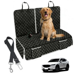 Erivis Dog Car Rear Seat Cover for Mazda CX-5 CX-50 CX-30 CX-90 CX-70 Mazda 3 Accessories, Waterproof Pet Seat Cover Hammock, Non-Slip Rear Seat Protector