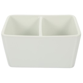 MILISTEN Gouache Ceramic Brush Wash Bowl, White Porcelain Paint, Porcelain Watercolor Painting Dish, Pen Dipping Container, Mixing Tray, Large Capacity Paintbrush Washer for Painting Color