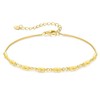 CDE Women's Gold Bracelet, 925 Sterling Silver, 14 Carat Gold-Plated