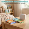 Floruvia 10 Pcs Durable Plastic Card Holders with 3 Ring