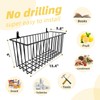 Simple Trending 6 Pack Wire Basket Locking Wall Hanging Baskets,