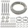 Fologtoo 1/4" Shade Sail Hardware Kit with 50ft 304 Stainless