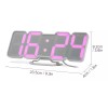 SJTR Reloj 3d Led Digital De Pared Con Alarma Control