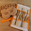High-Quality Wood Carving Tools Set of 4 Fishtail Chisels and