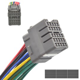 ALFOCI 25 Pin Door Plug C556 FC74-60981448-H 6098-1448 Pigtail Wire Harness, Compatible with Honda Civic EK 1996-2000, CRV 1997-2001, Acura Integra, Prelude, Driver or Passenger Side